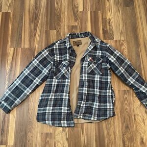 Men’s Legendary whitetail fleece lined flannel jacket
